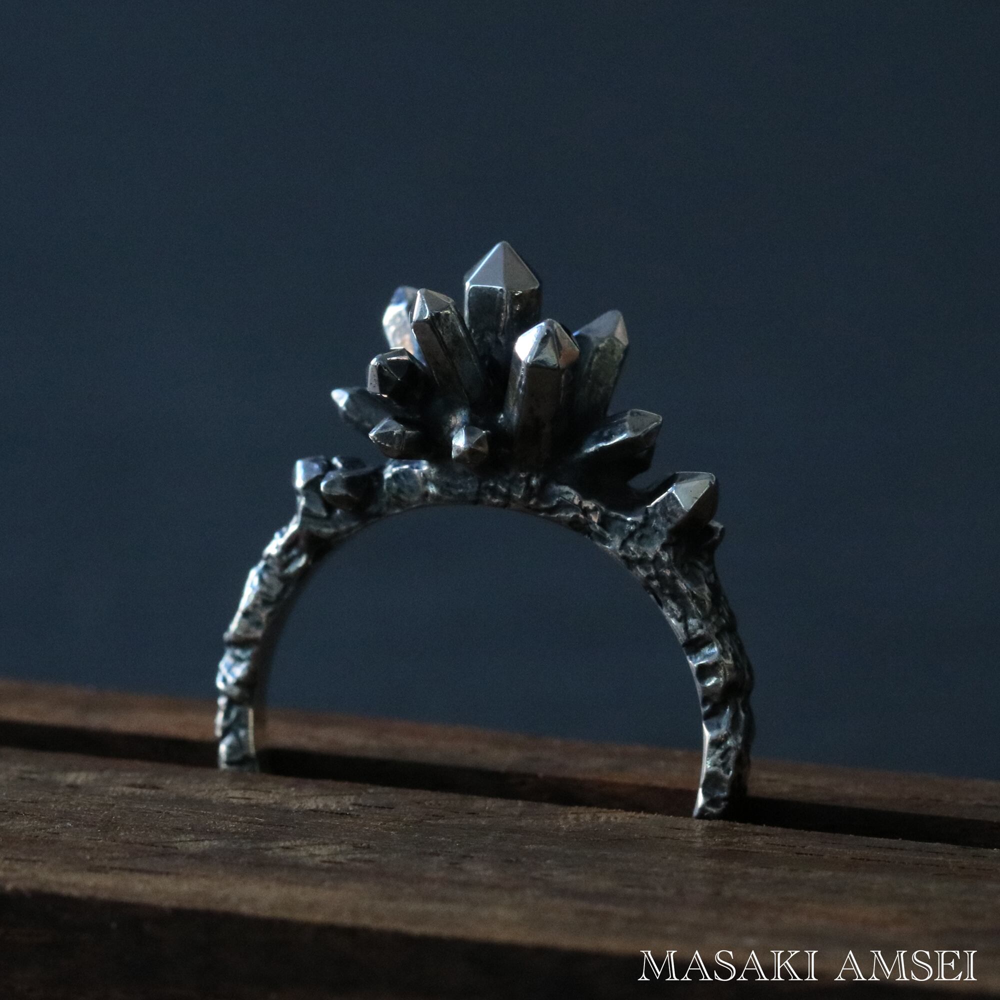 母岩と水晶のリング | masakiamsei