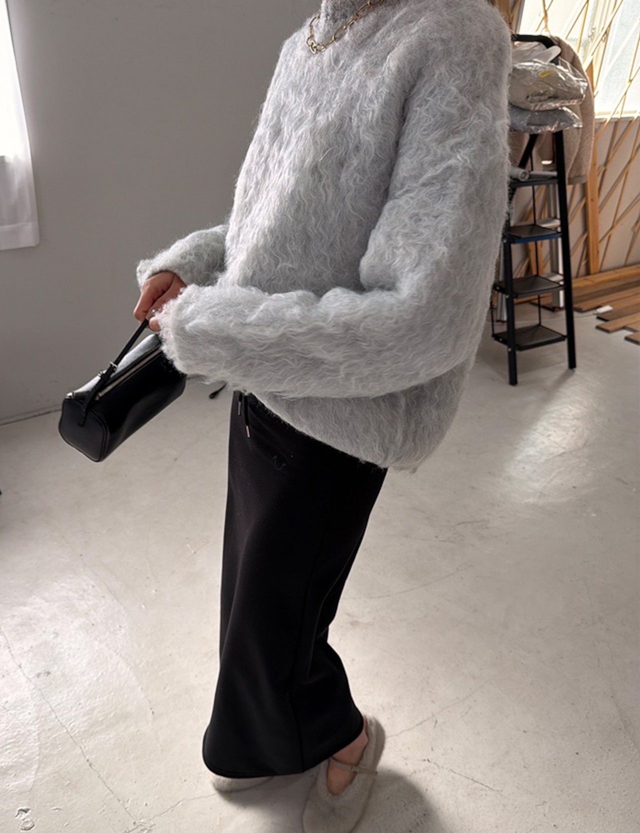 【25aw】裏起毛・Waist-Rib Long Skirt_3colors