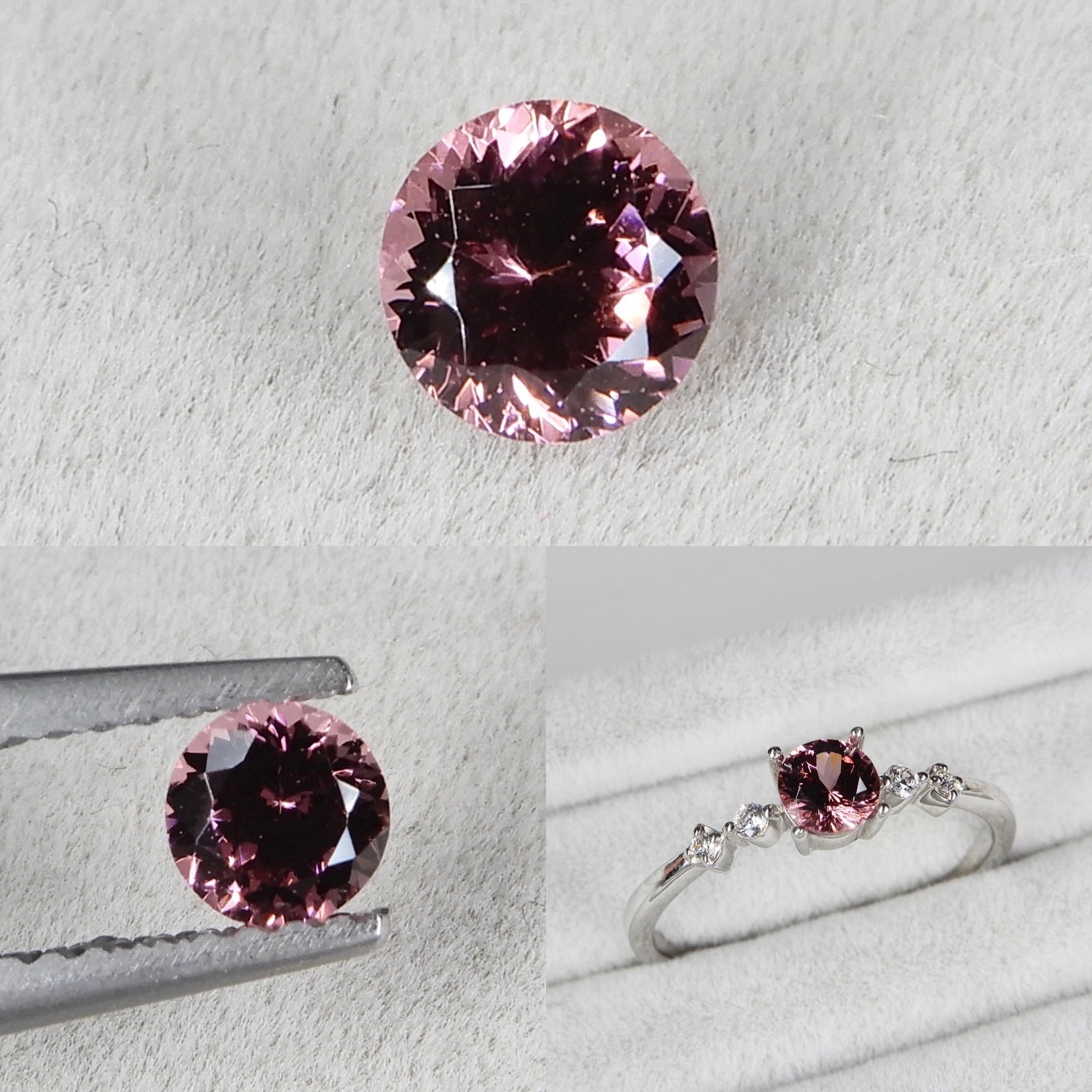 マラヤガーネット 0.443ct《RR-15》ソ付