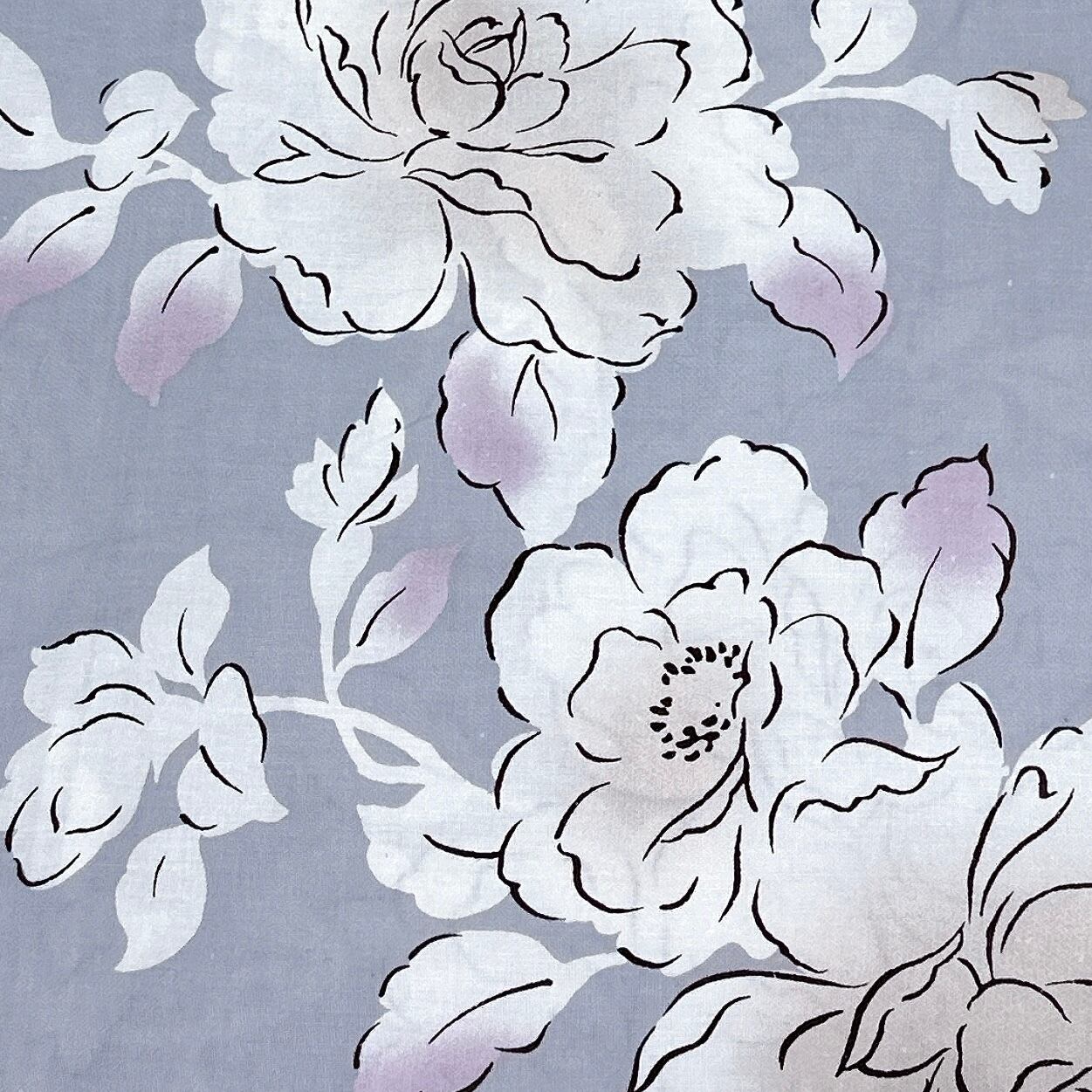 浴衣ジェンヌ 浴衣5点セット パープルグレー 綿 ゆかた 半幅帯 浴衣  