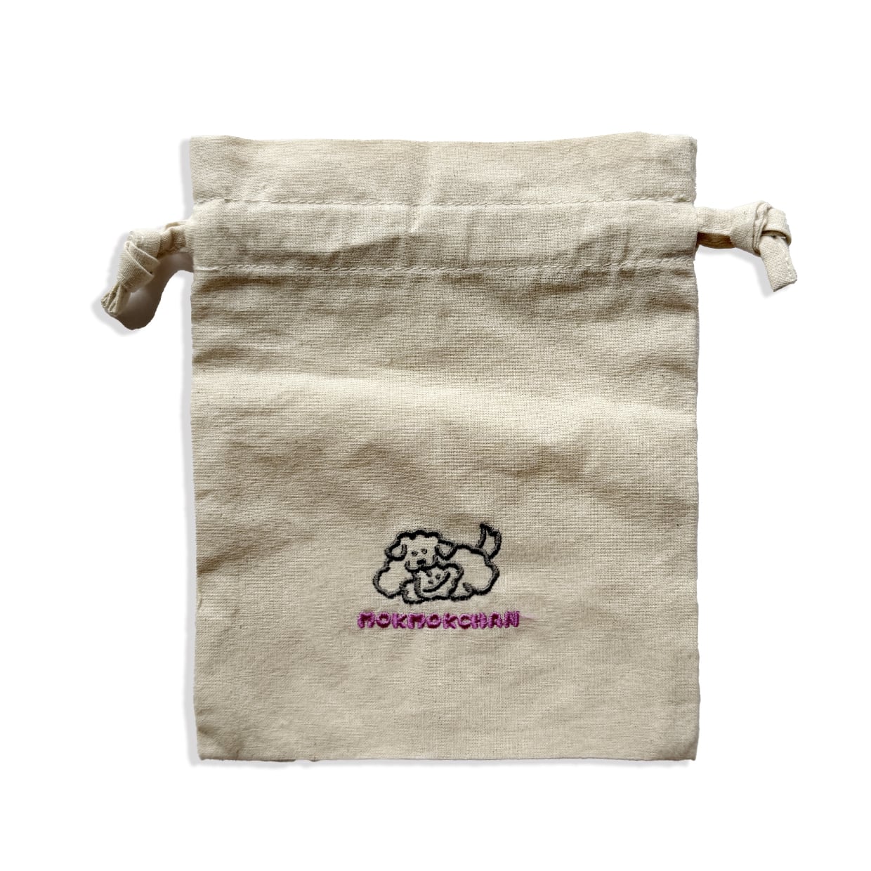 わんウサ刺繍巾着（MK-690） | もくもくちゃん公式オンラインショップ