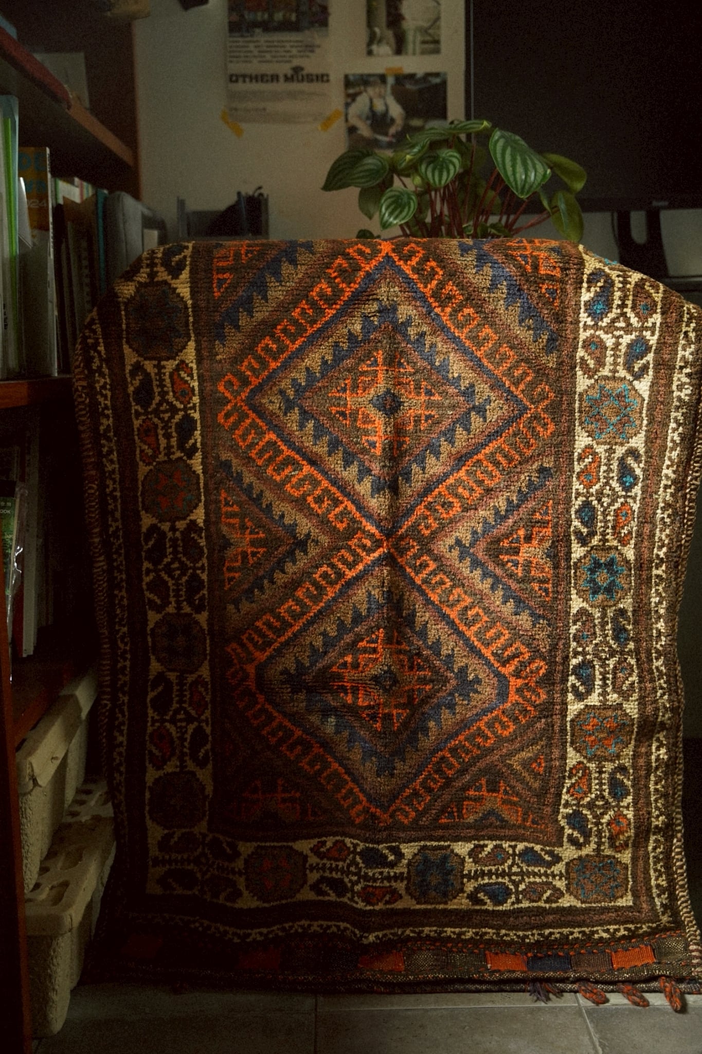 1878-Semi Antique Baluch rug