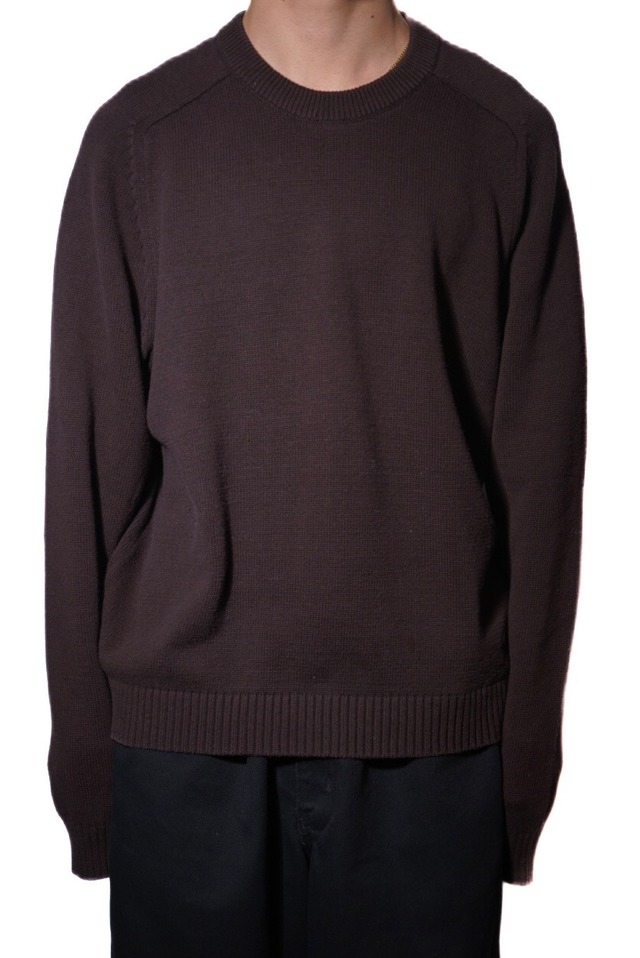 90s ARROW Brown Cotton Knit Sweater