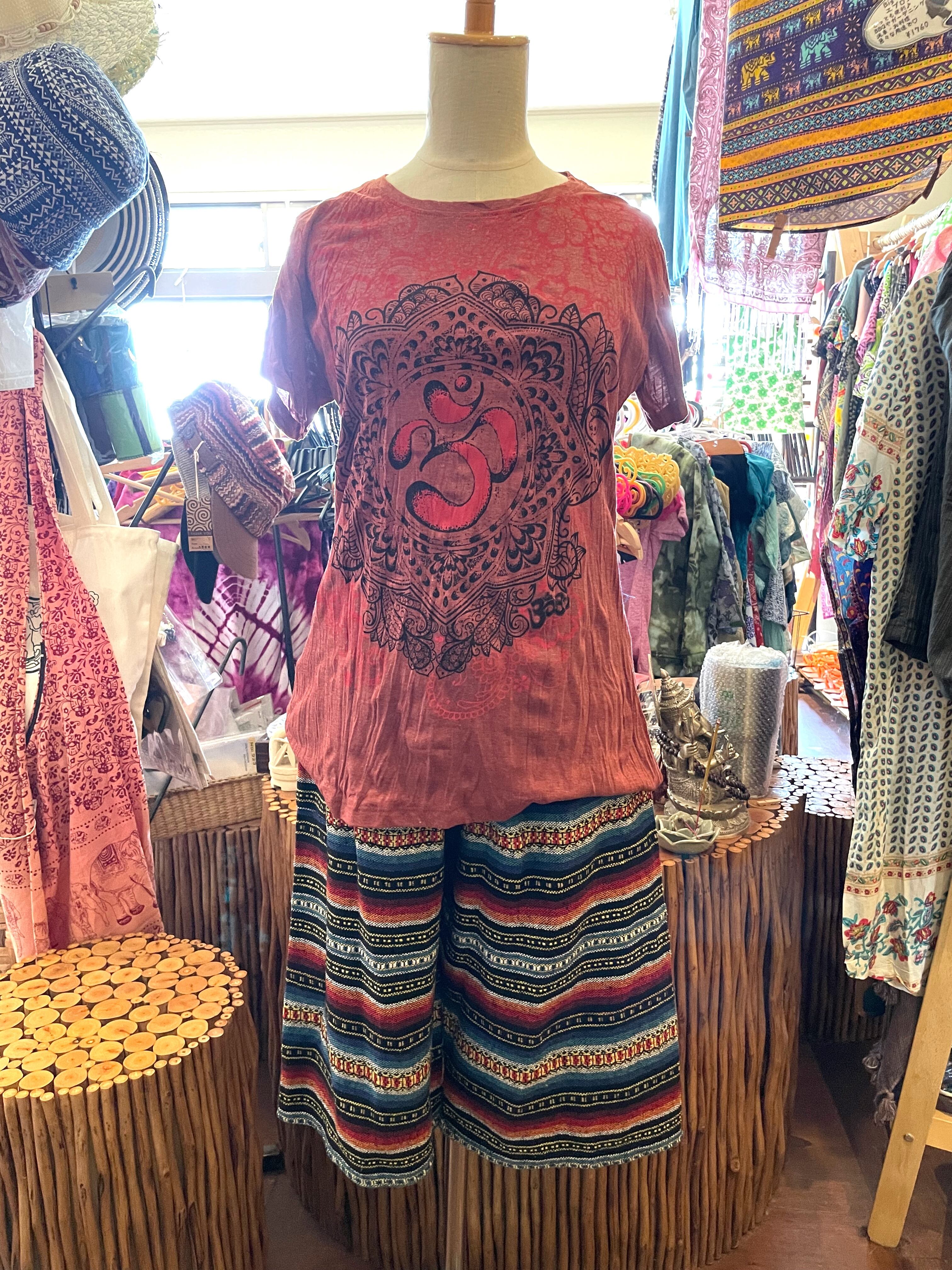 ハーフパンツ ショートパンツ 七分丈パンツ 男女兼用 ゲリ柄ショート