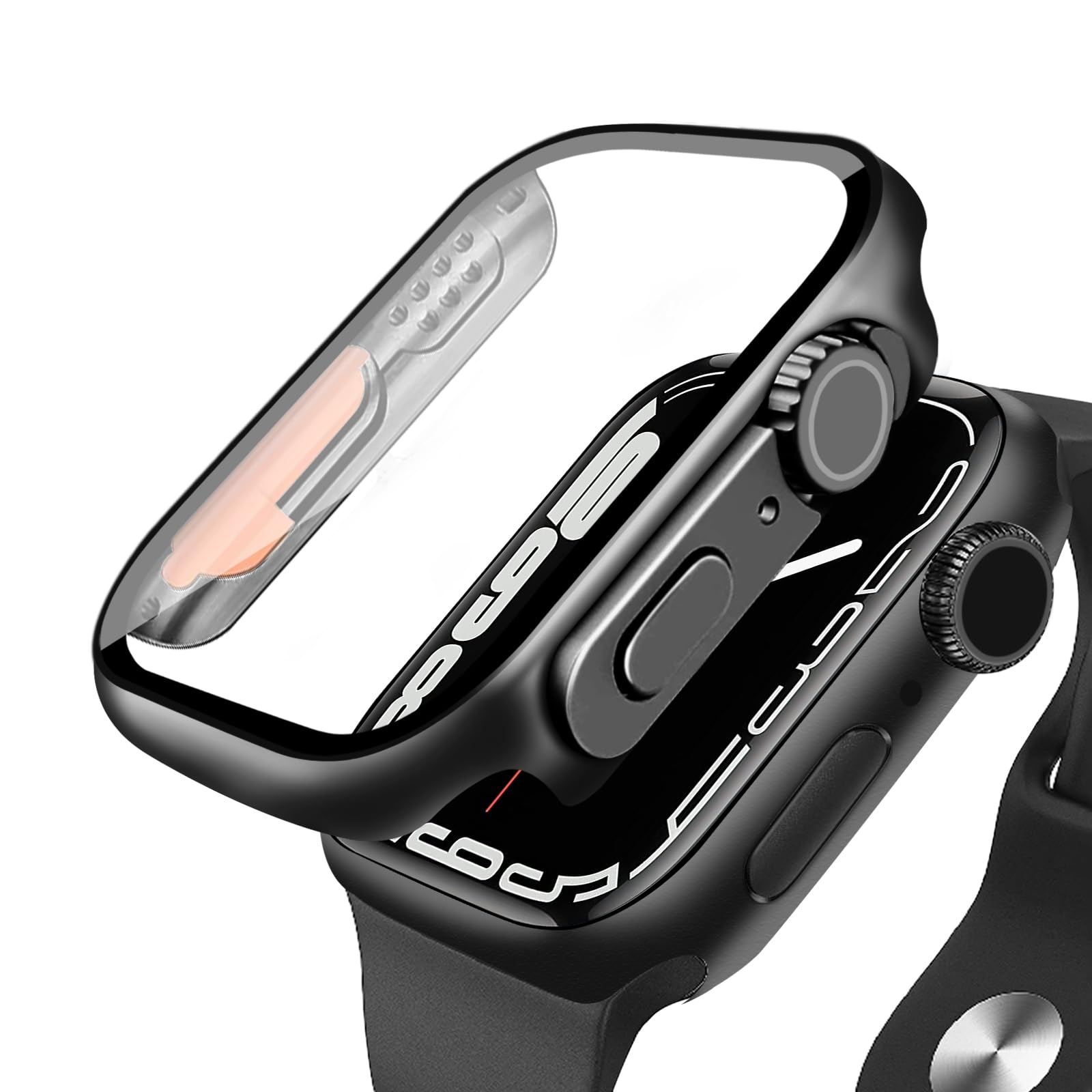 【在庫のみ】【2024改良モデル】ANYOI 対応 アップルウォッチ カバー 46mm 対応 Apple Watch 10 ケース Apple Watch Ultra風ケース 対応 Apple Watch カバー 耐衝撃 対応 アップルウォッチ ケース 装着簡単 高透過率 46mm ブラック