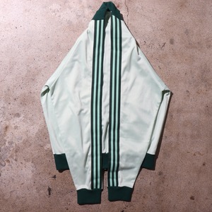 美品 L ミントグリーン 80s adidas トラックスーツ アディダス 緑 ジャケット パンツ ジャージ