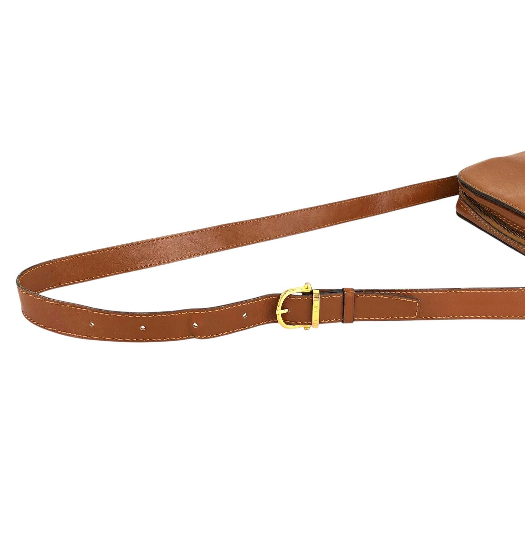 CELINE セリーヌ ショルダーバッグ ブラウン レザー M93 vintage