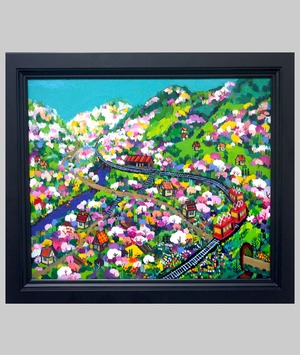 OIL COLOUR | はるの散歩道 | SPRING PROMENADE | 油彩画