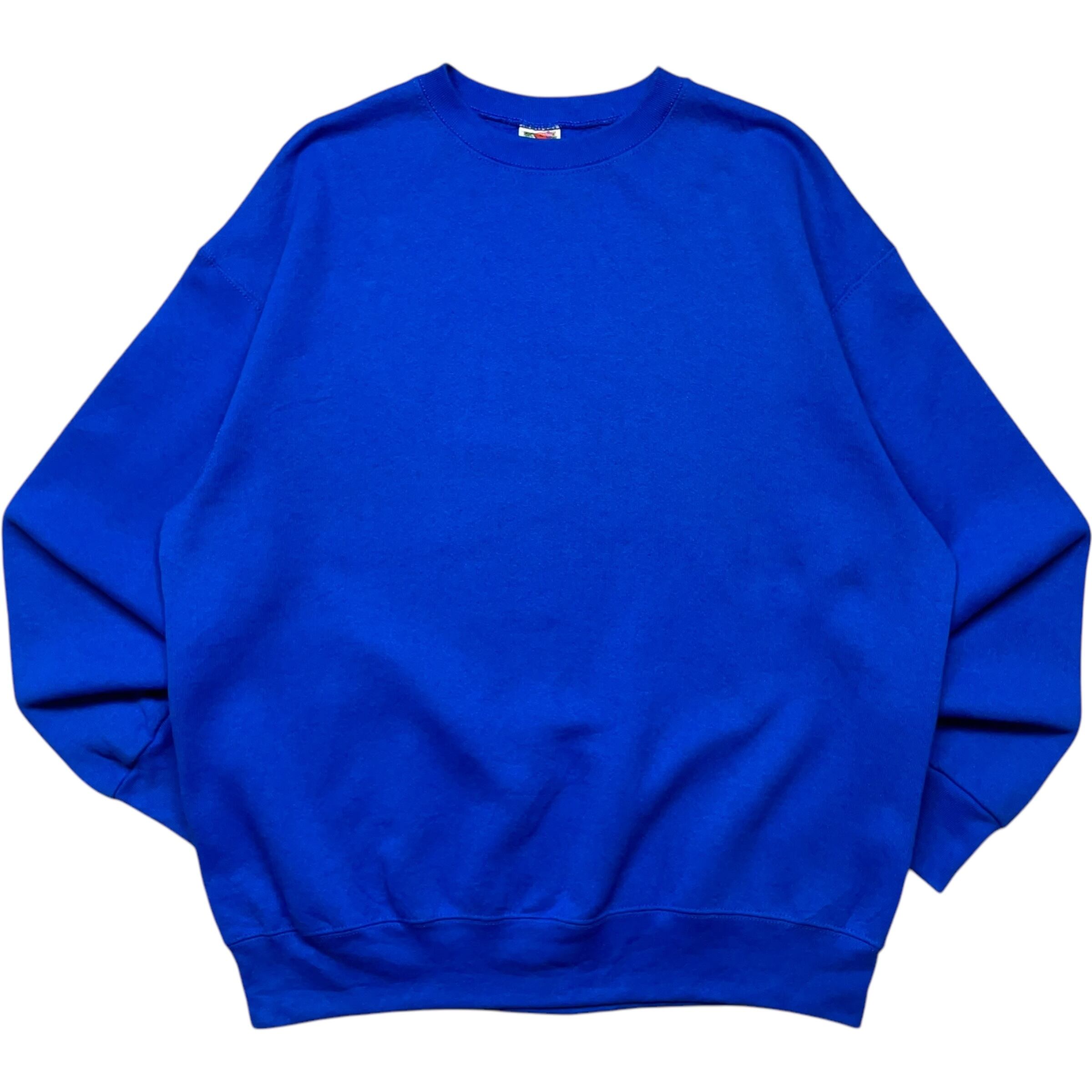 《XL》 FRUIT OF THE ROOM フルーツオブザルーム スウェット 無地 ブルー no.6236