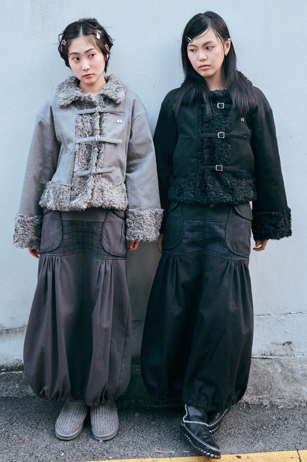 hug your skin] Shearing fur jacket (Black) 正規品 韓国ブランド