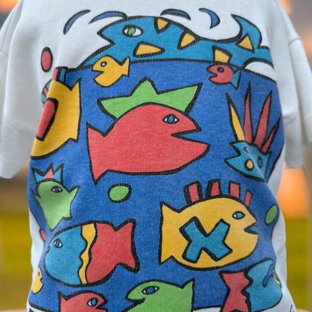 【KIDS】vintage fish T-shirt size:2歳以上〜