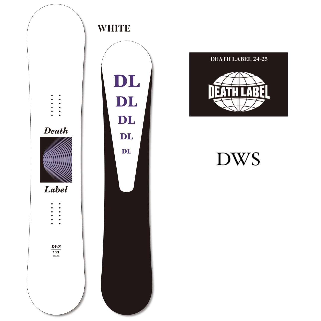 DEATH LABEL 24-25 『 DWS - WHITE 』 デスレーベル ドメスティック  