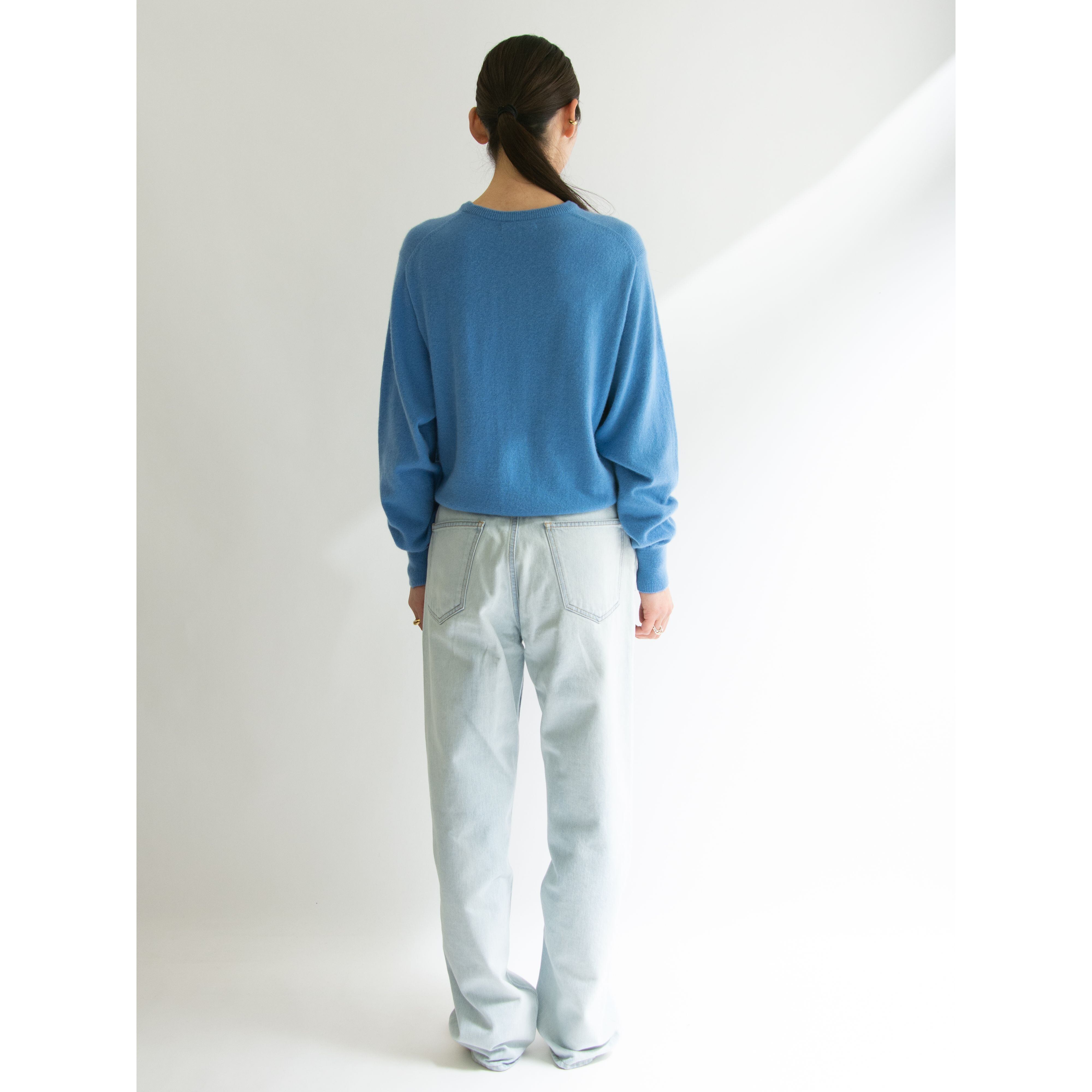 【Unknown Brand】100% Cashmere Crew Neck Sweater(カシミヤクルーネックセーター ニットプルオーバー)