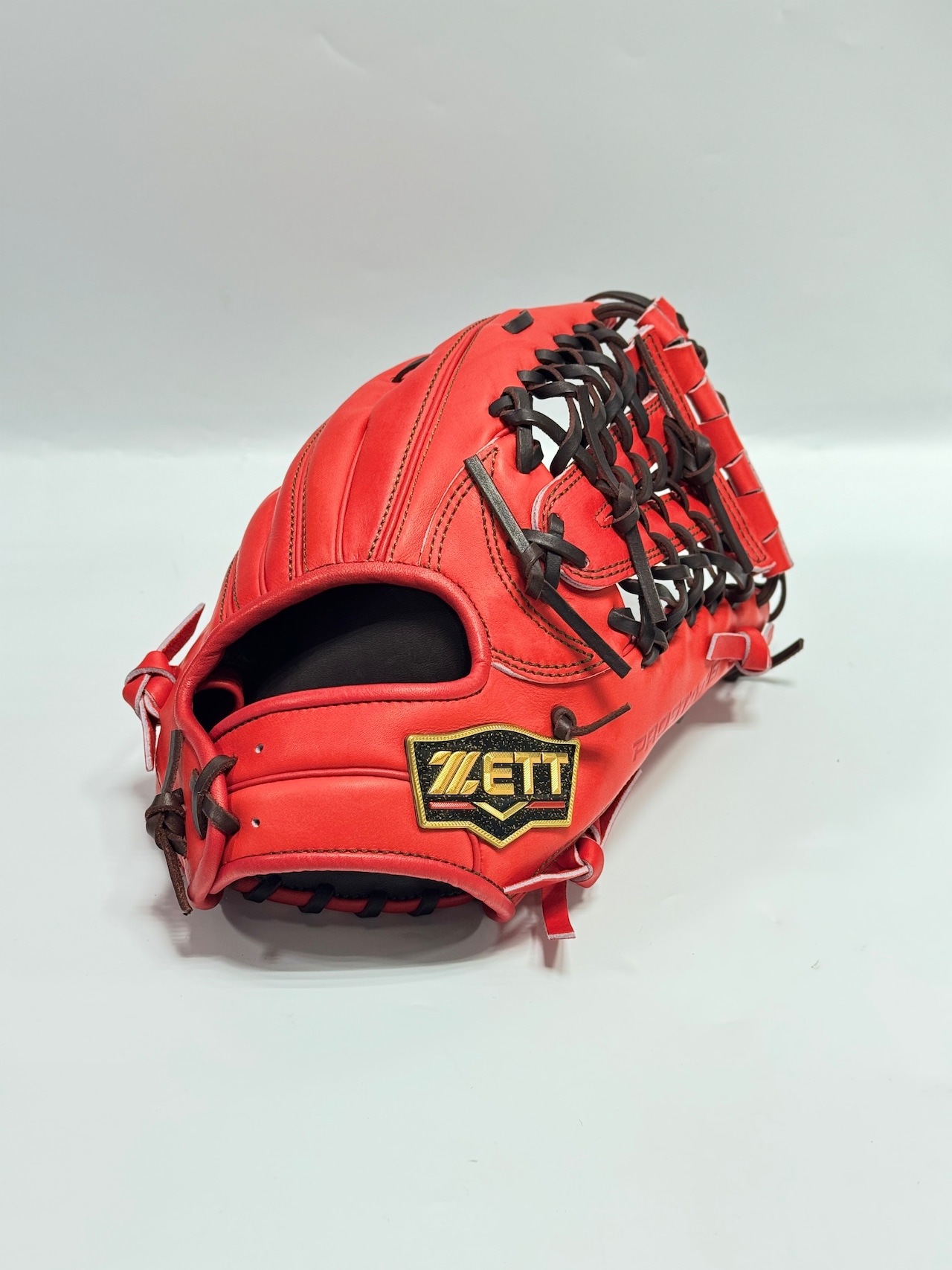 ZETT PROSTATUSーゼットプロステイタス michii supreme order 硬式グローブ ゼットミチイオリジナルグラブ 右投げ用 297型 (中川圭太選手モデル) ディープオレンジ×ブラウン 94・画像2