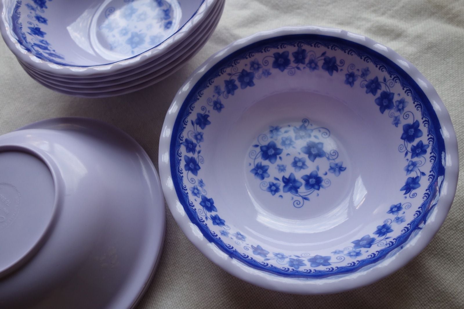 【メラミン青花 ボウルS ④】