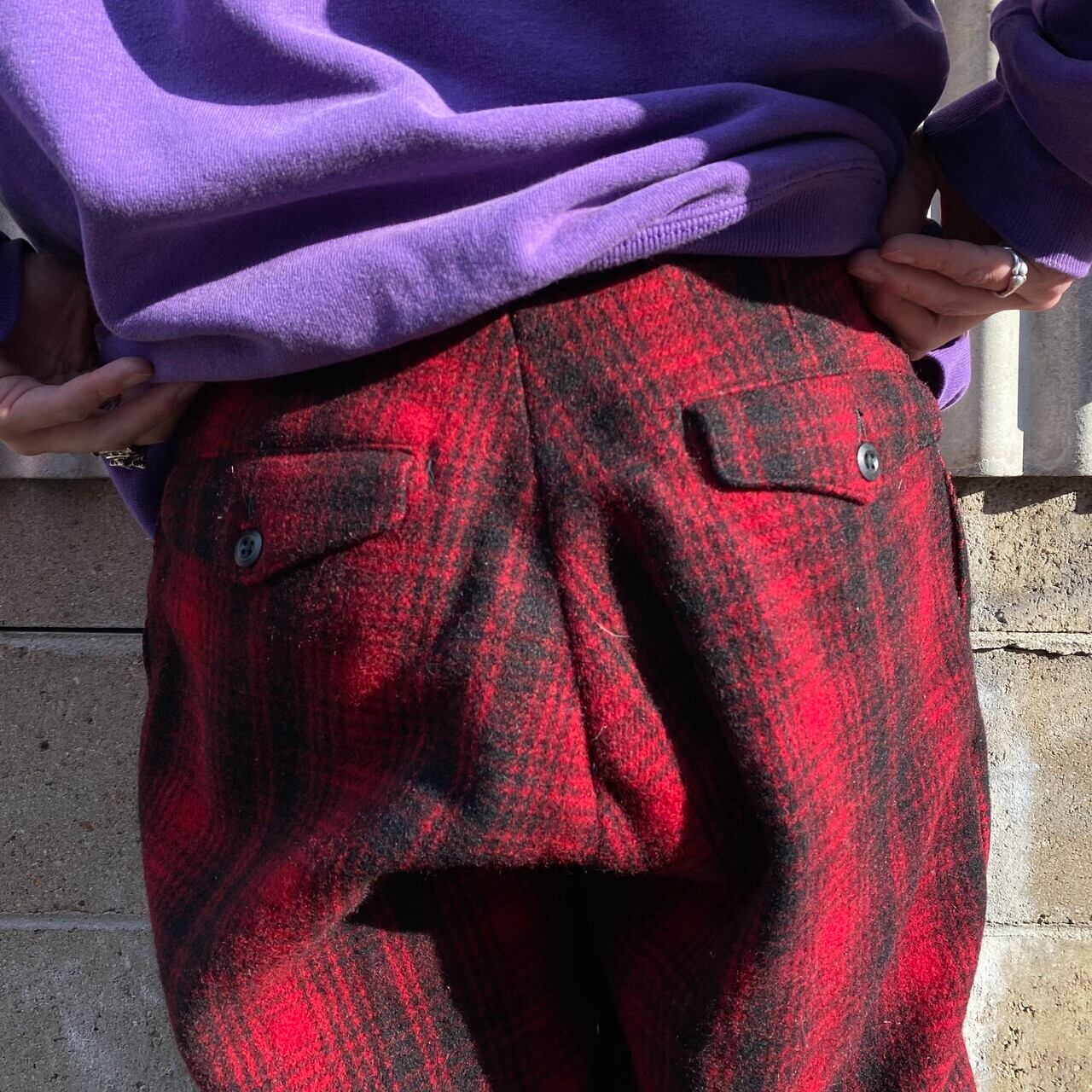 70年代 USA製 WOOLRICH ウールリッチ チェック柄 ウールハンティング 