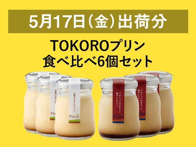 TOKOROプリン食べ比べ6個セット【2024年5月17日出荷分】