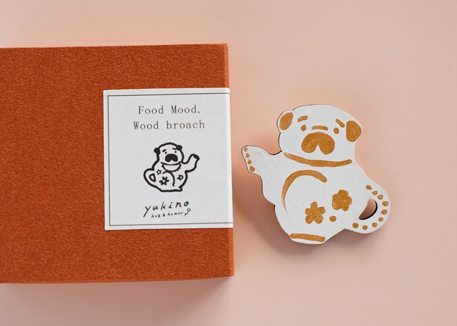 wood objet 原画 ミニブローチ-12
