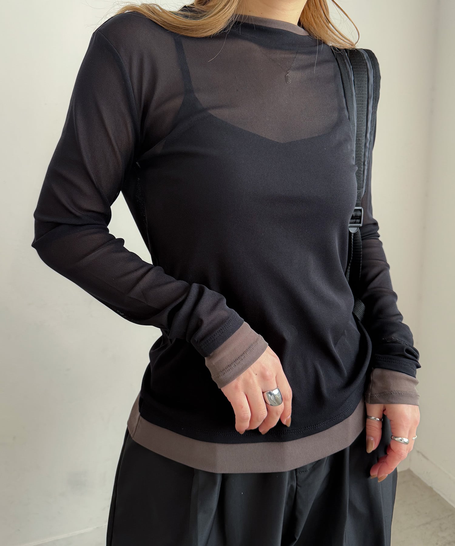 NEW バイカラーシアートップス | PICHI