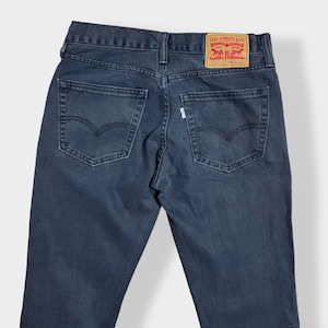 【LEVI'S】511 ブラックジーンズ デニム ジーパン スリム ストレート スキニー 細身 美脚 足長効果 ジッパーフライ W31 L30 リーバイス US古着