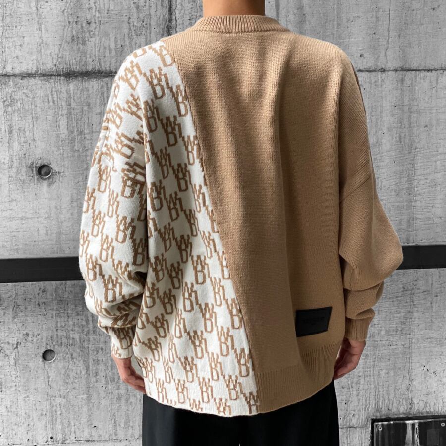 WE11DONE】WD1 GRAPHIC LOGO SWEATER ニット