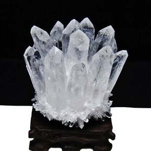 水晶 クラスター 水晶 原石 台座付属 一点物 182-8343