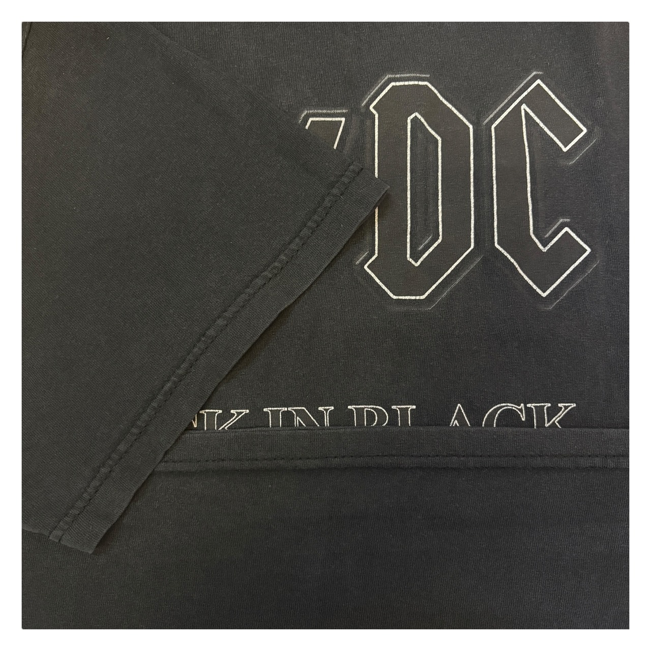 【AC/DC】エーシーディーシー "BACK IN BLACK" Tシャツ XL