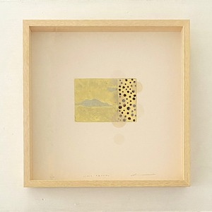 岡田まりゑ「きらきらと　水面かがやく」 Okada Marie/ etching with frame