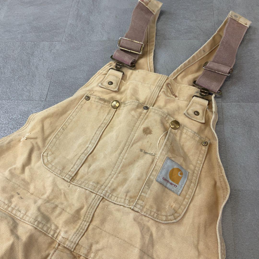 USA規格 Carhartt カーハート ボロ 鬼フェード オーバーオール USA規格