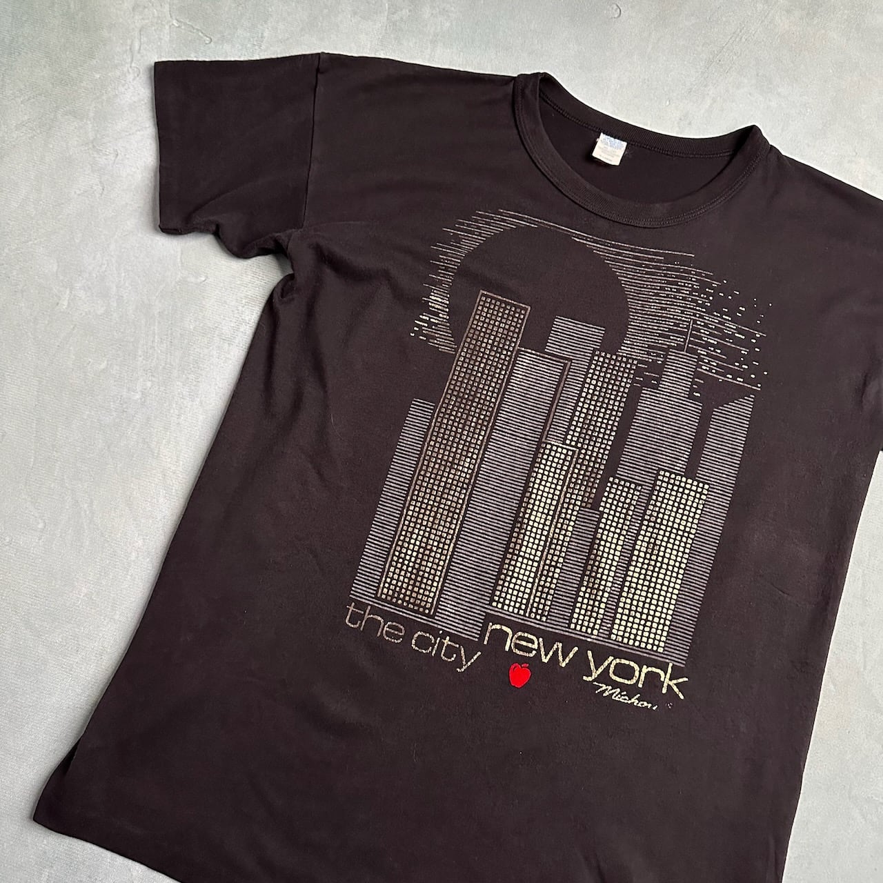 80s USA製 ニューヨークシティ city シングルステッチ Tシャツ 黒 | RUFFY