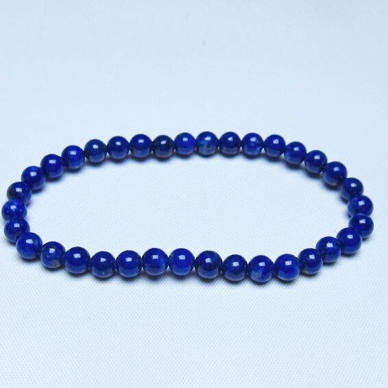 ラピスラズリ ブレスレット 5mm 一点物 メール便可 [M便 1/10] 111-48456