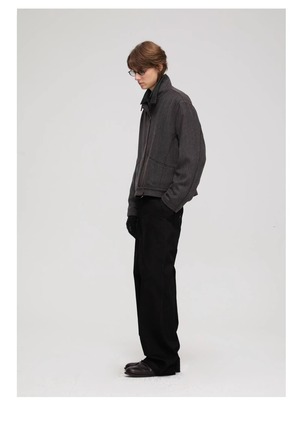 DECESOLO 26AW スタンドカラーショートブルゾン