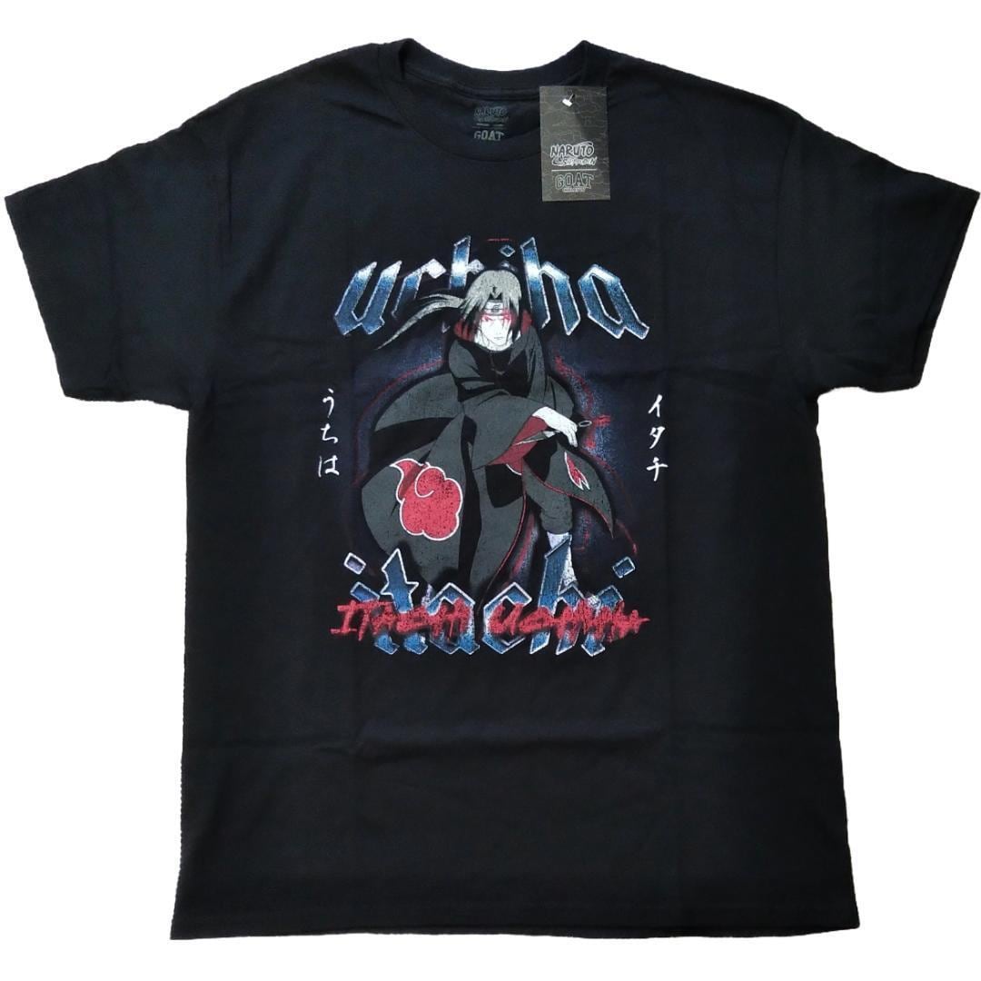 NARUTO ナルト疾風伝 暁 うちはイタチ tシャツ 黒 ブラック S 新品