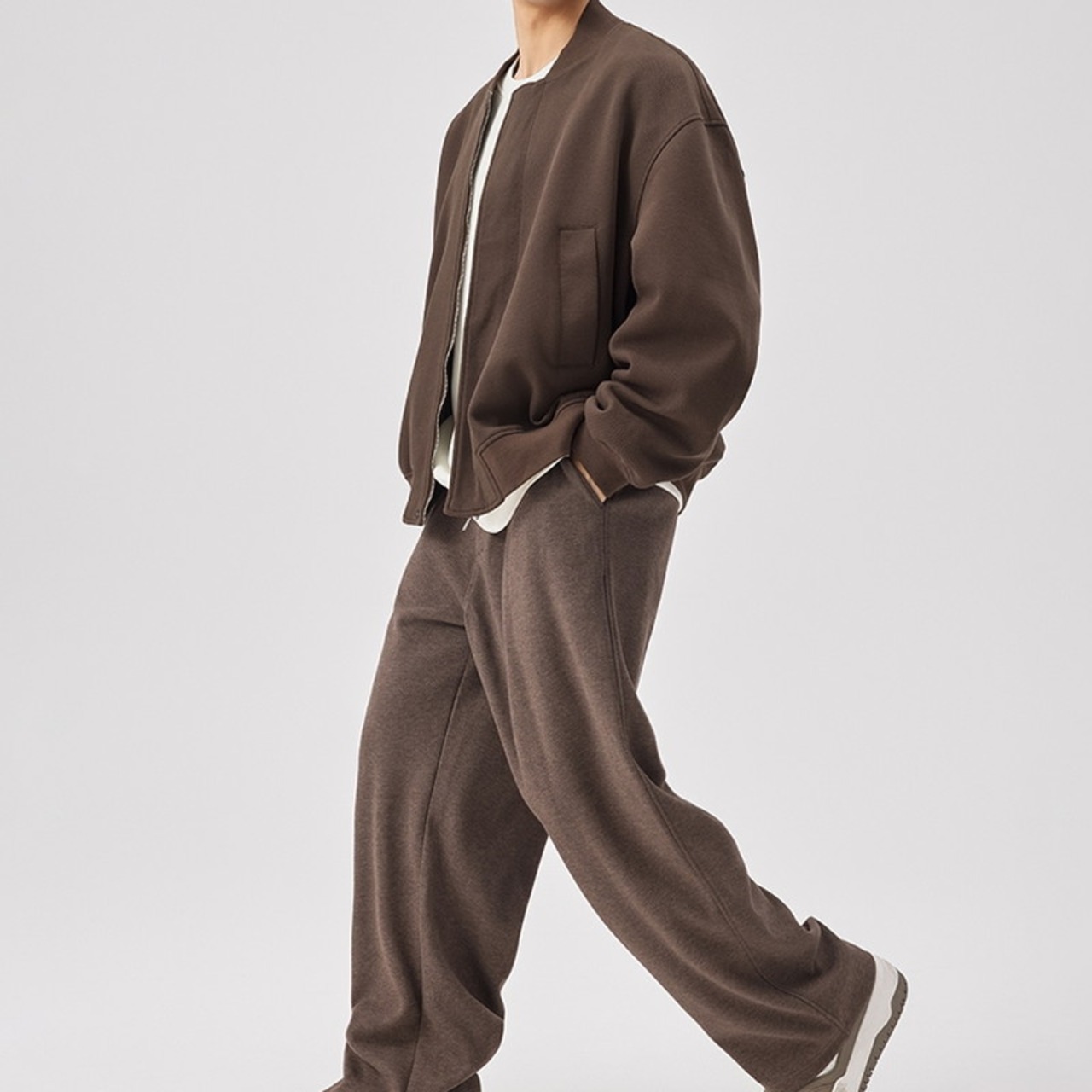 シンプル無地スタジアムブルゾン　940