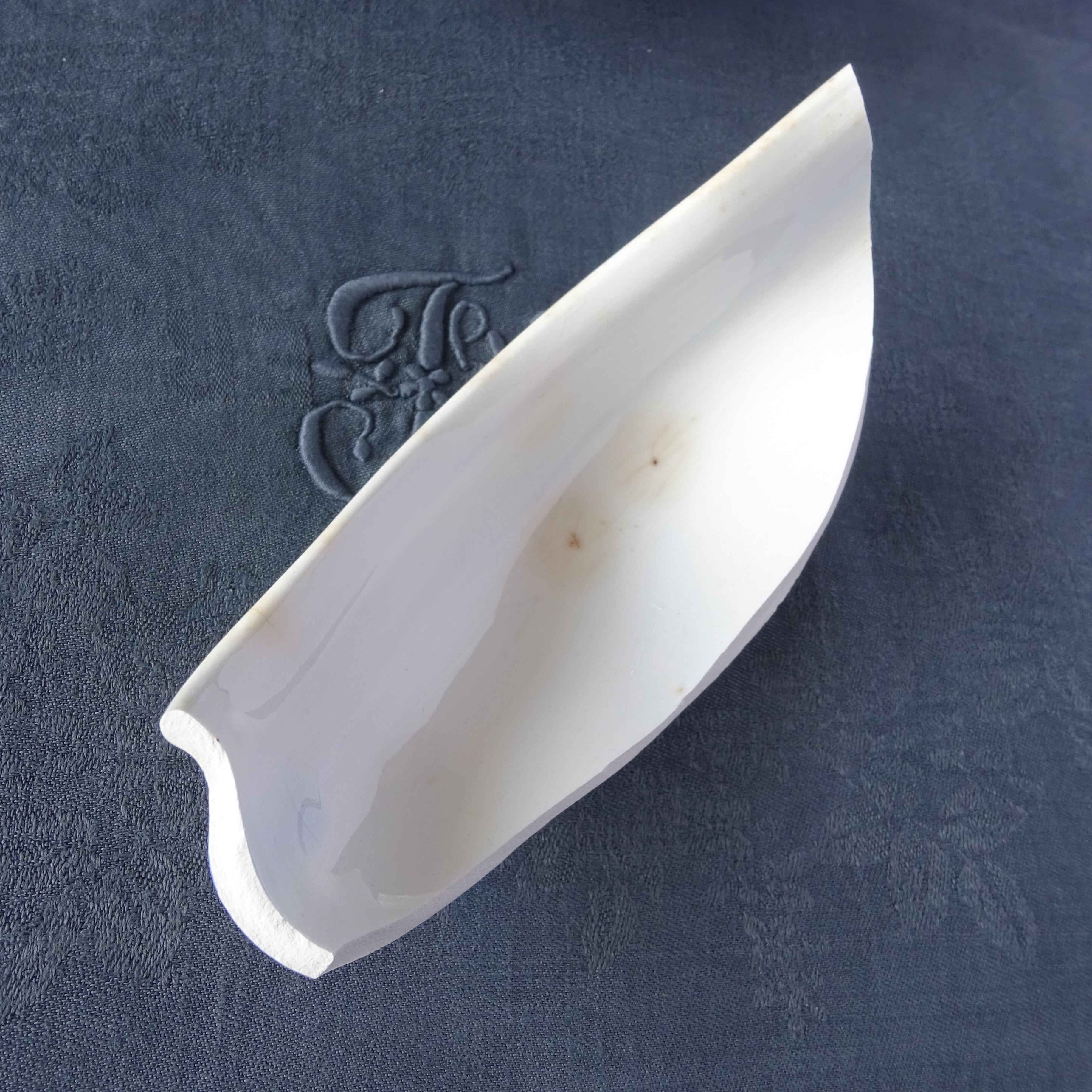 【 Épuisé 】【金継ぎ用】KG Luneville*modèle《KLEBER》Saucière pour Kintsugi