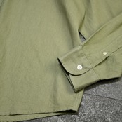 bootleg linen shirt khaki
