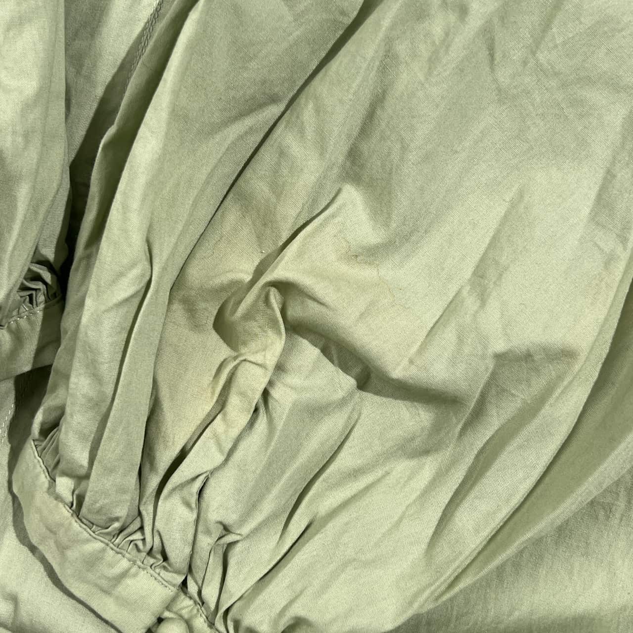 Ray BEAMS レイビームス リボン 長袖 ワンピース /グリーン系 レディース