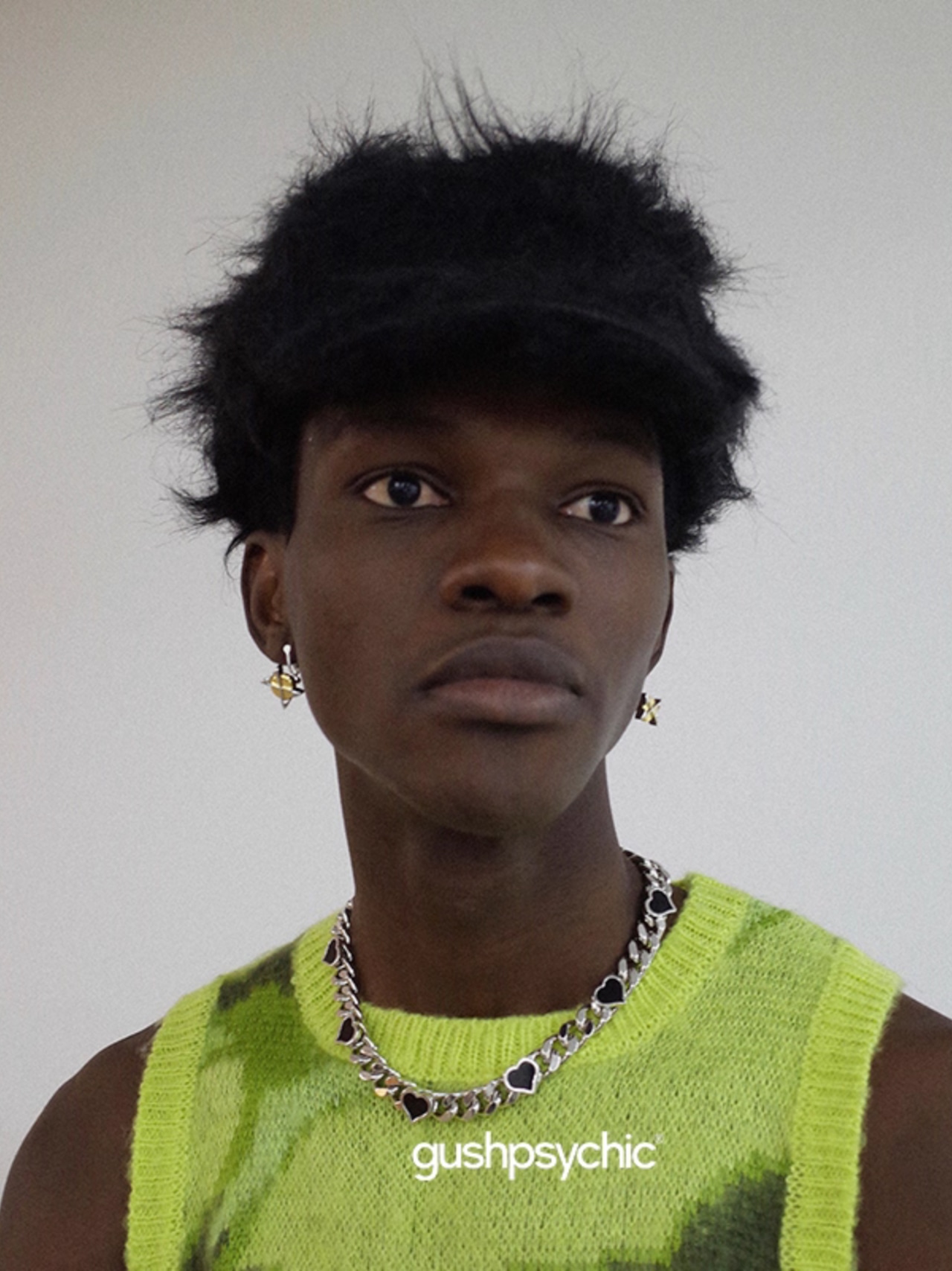 gushpsychic Artificial Plush Camp Cap