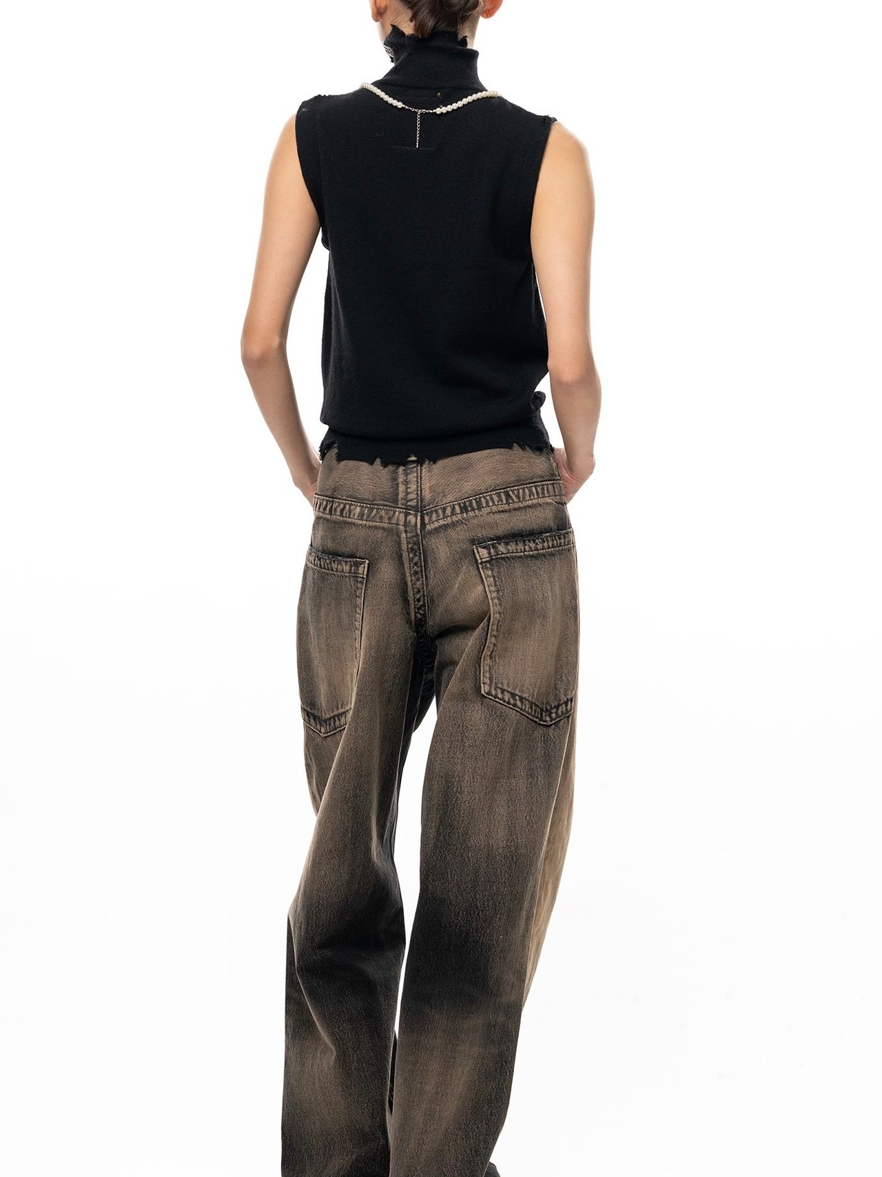【26AW】Maison MIHARA YASUHIRO ミハラヤスヒロ / トップス / Pearl Distressed Sleeveless Knit Sweater - 6