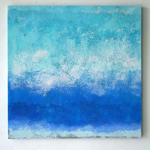 art panel （Soda blue  #530111）original painting