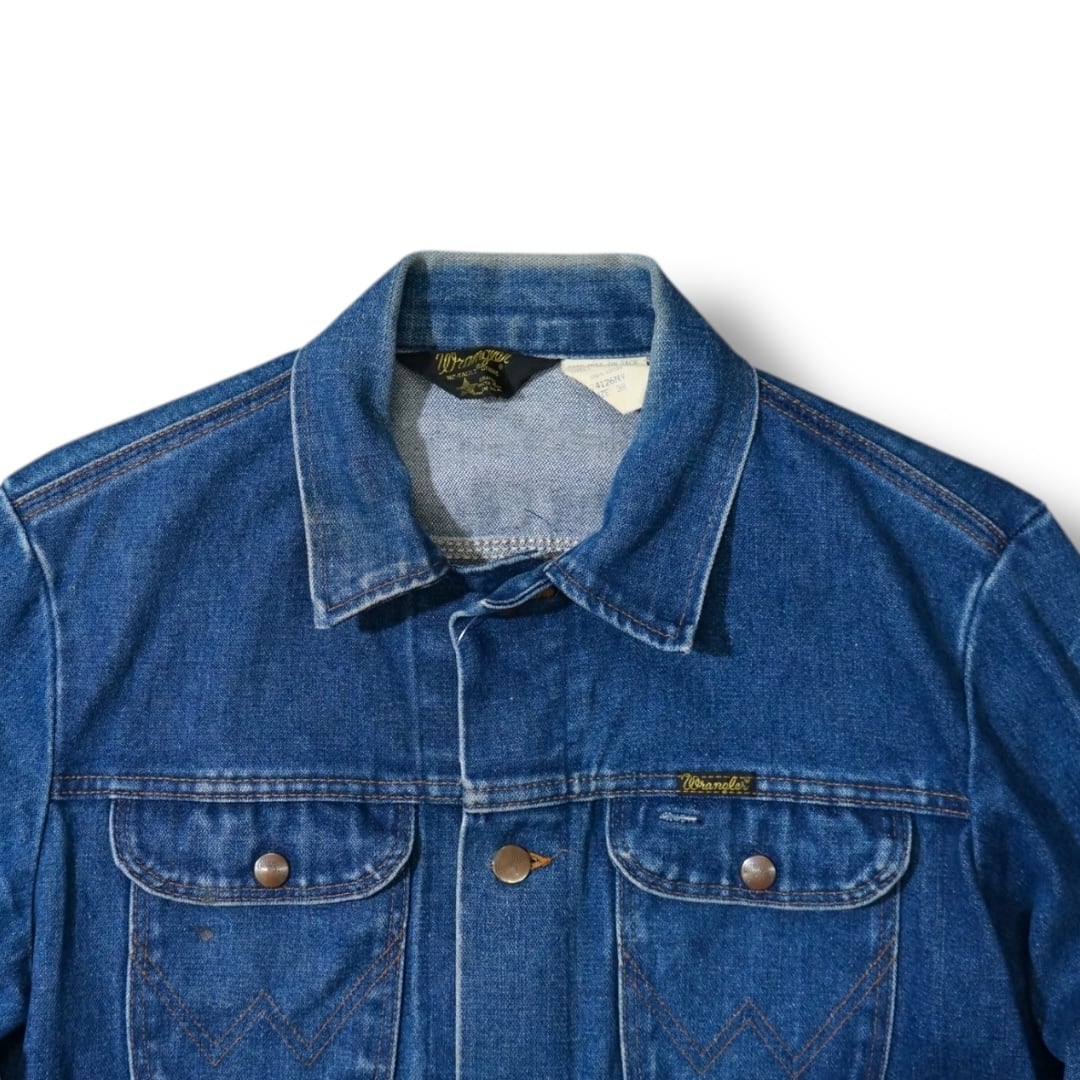 38】Wrangler 74126NV ラングラー アメリカ製 デニムジャケット DENIM