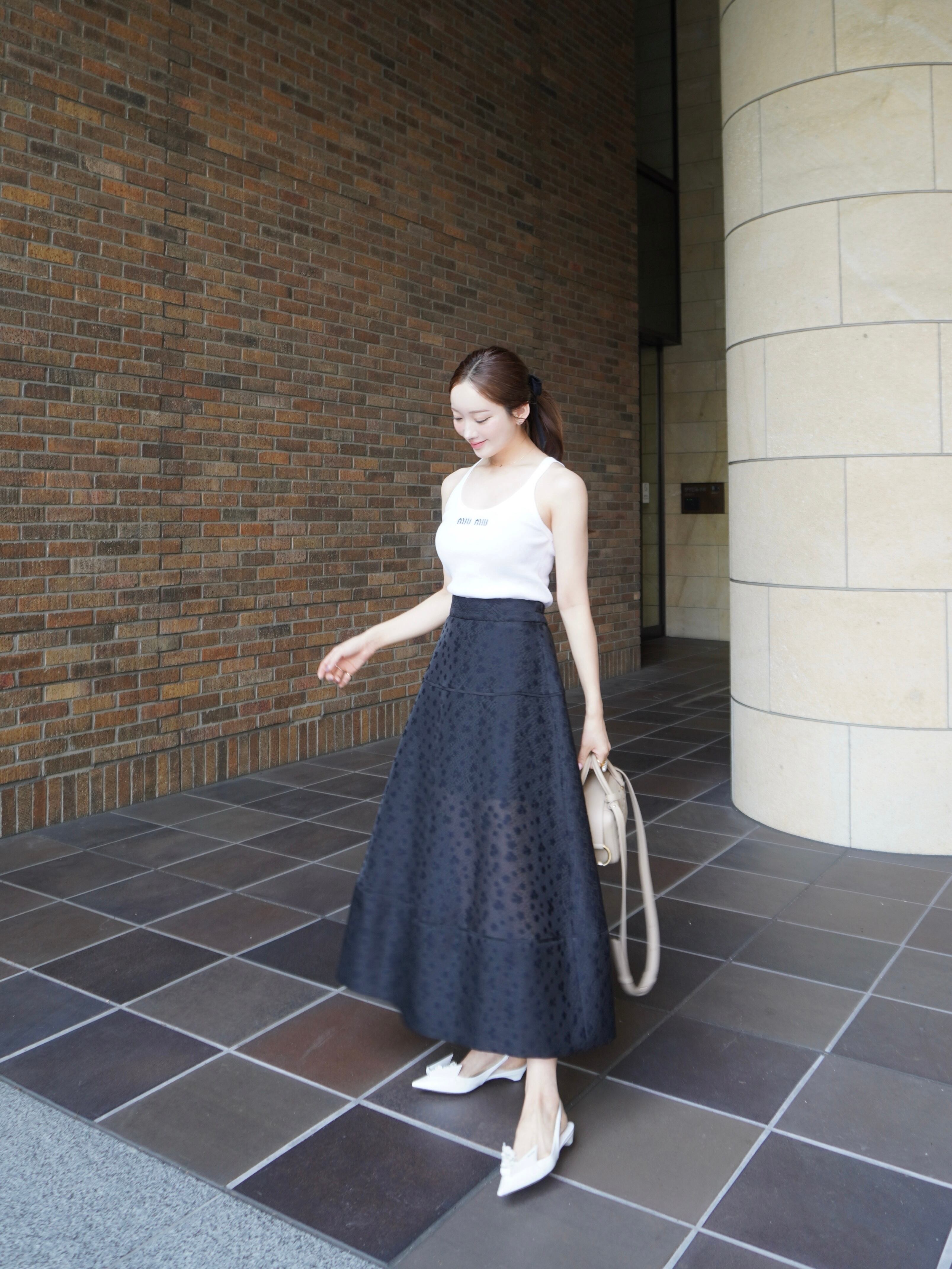 未使用新品】HYEON ヘヨン jacquard skirt kobana 