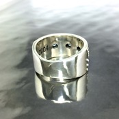 STUD RING [B] with BLUE TOPAZ / スタッドリングB・ブルートパーズ