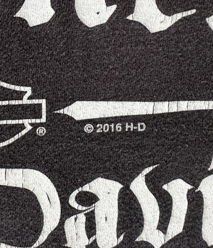 -Harley Davidson- Used Thunder Lightning Print T-shirt