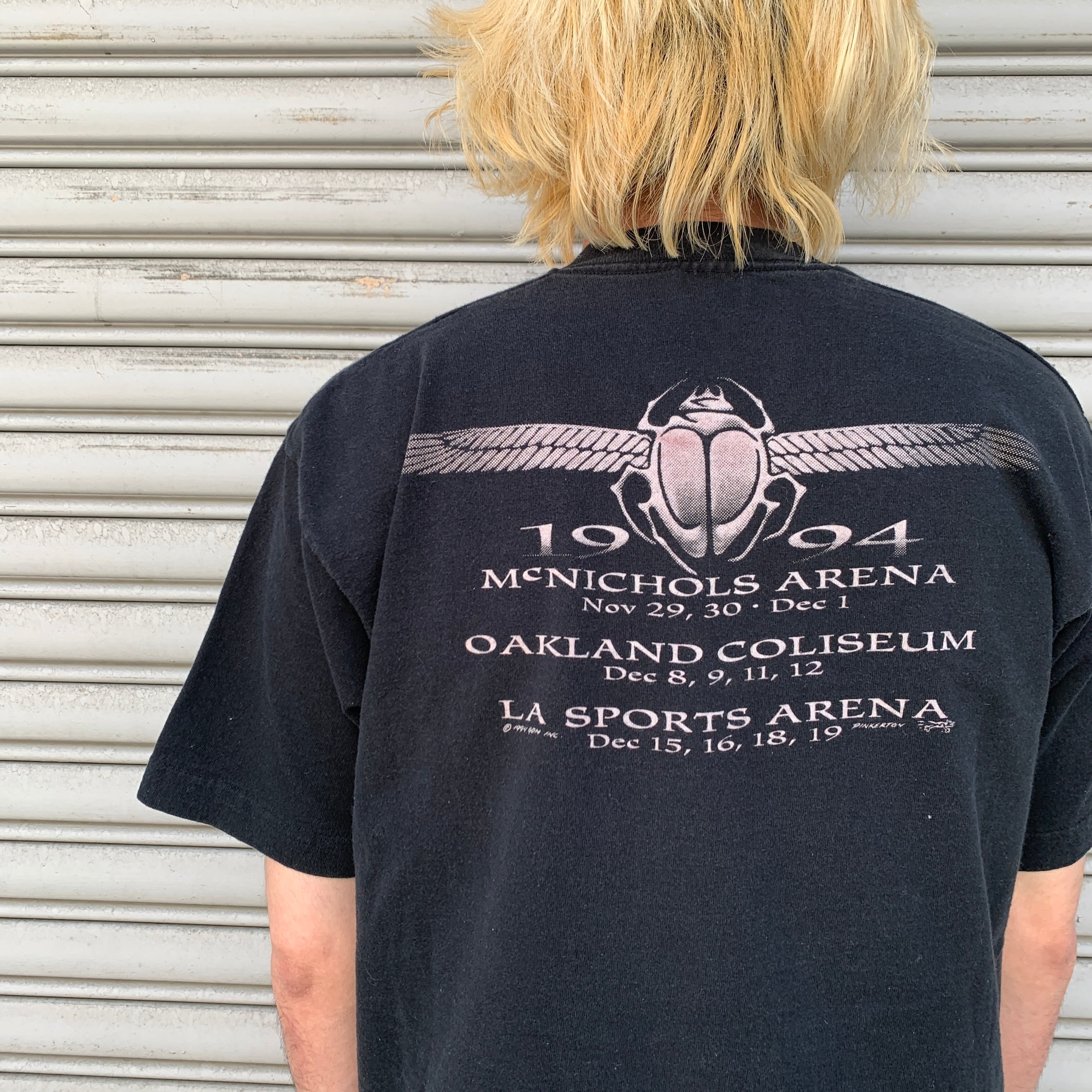 90s USA製 グレイトフルデッド リキッドブルー バンドT ツアーT 黒 L