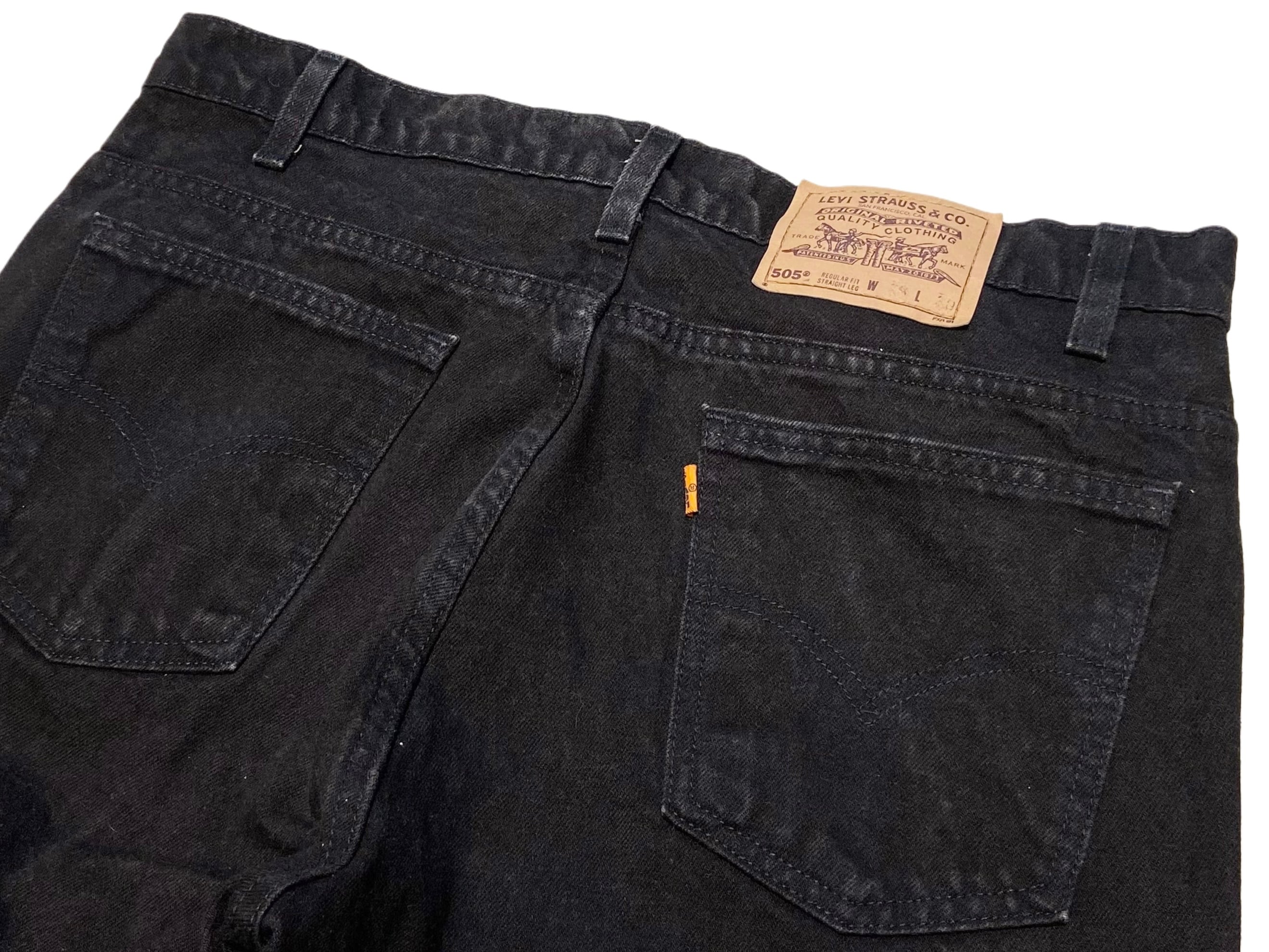 MADE IN USA '96 90s Levis リーバイス 505 ブラックデニム ジーンズ