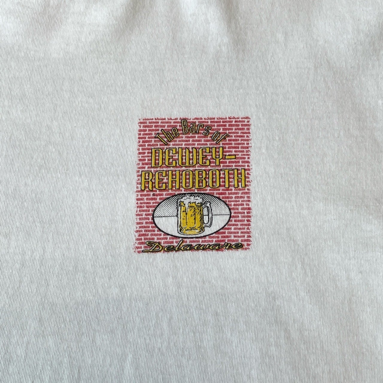 90s Bar 店 建物 ビール デラウェア州 両面プリントTシャツ