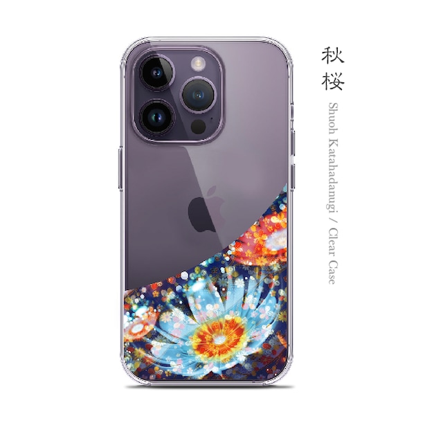 秋桜 - 和風 iPhone クリアケース（ハード or ソフト）