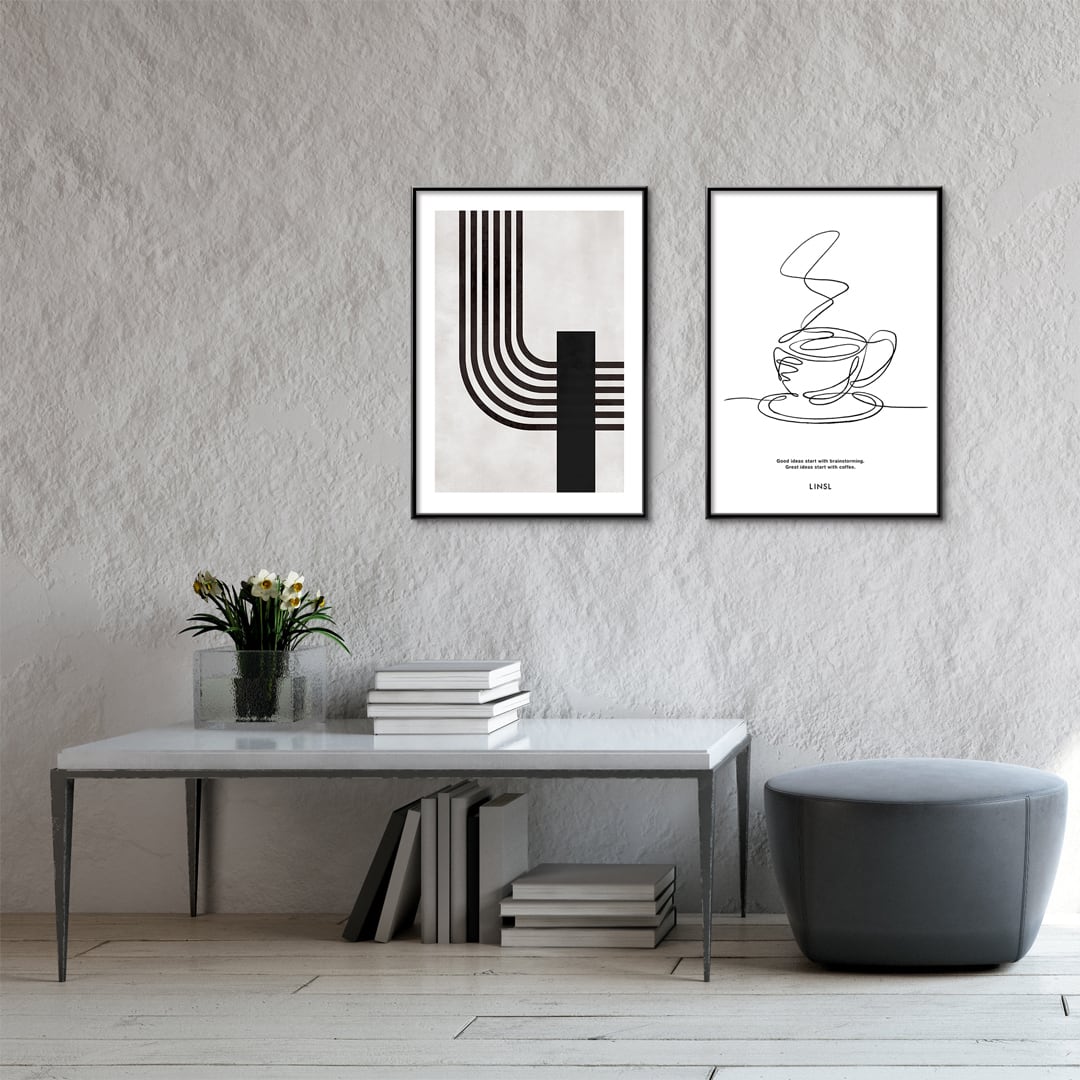 A0123/線画/アートポスター【 A4 / A3 / A2 / A1 サイズ・フレーム