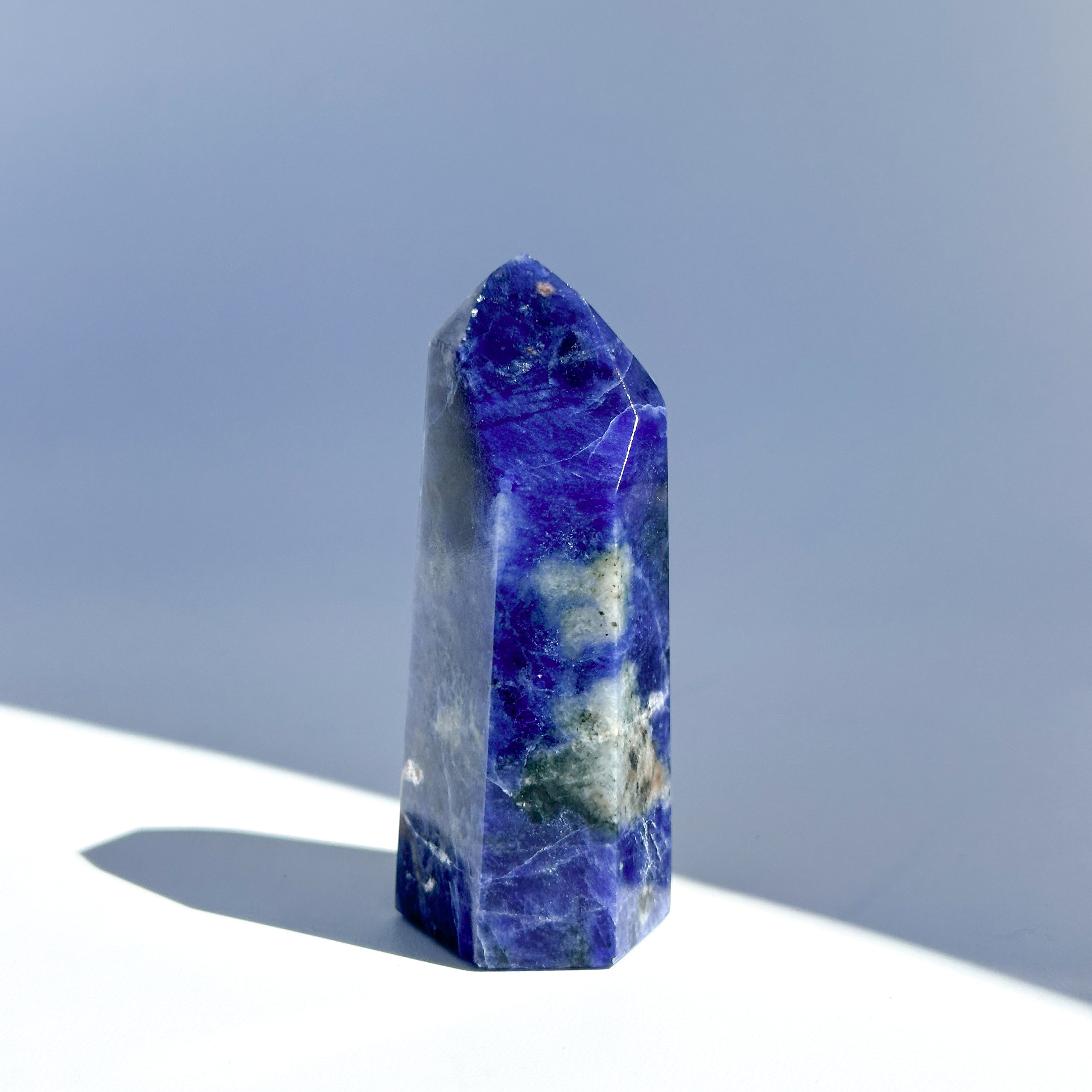 インペリアルソーダライト タワー82◇ Imperial Sodalite ◇パワーストーン・天然石・鉱物・インテリア